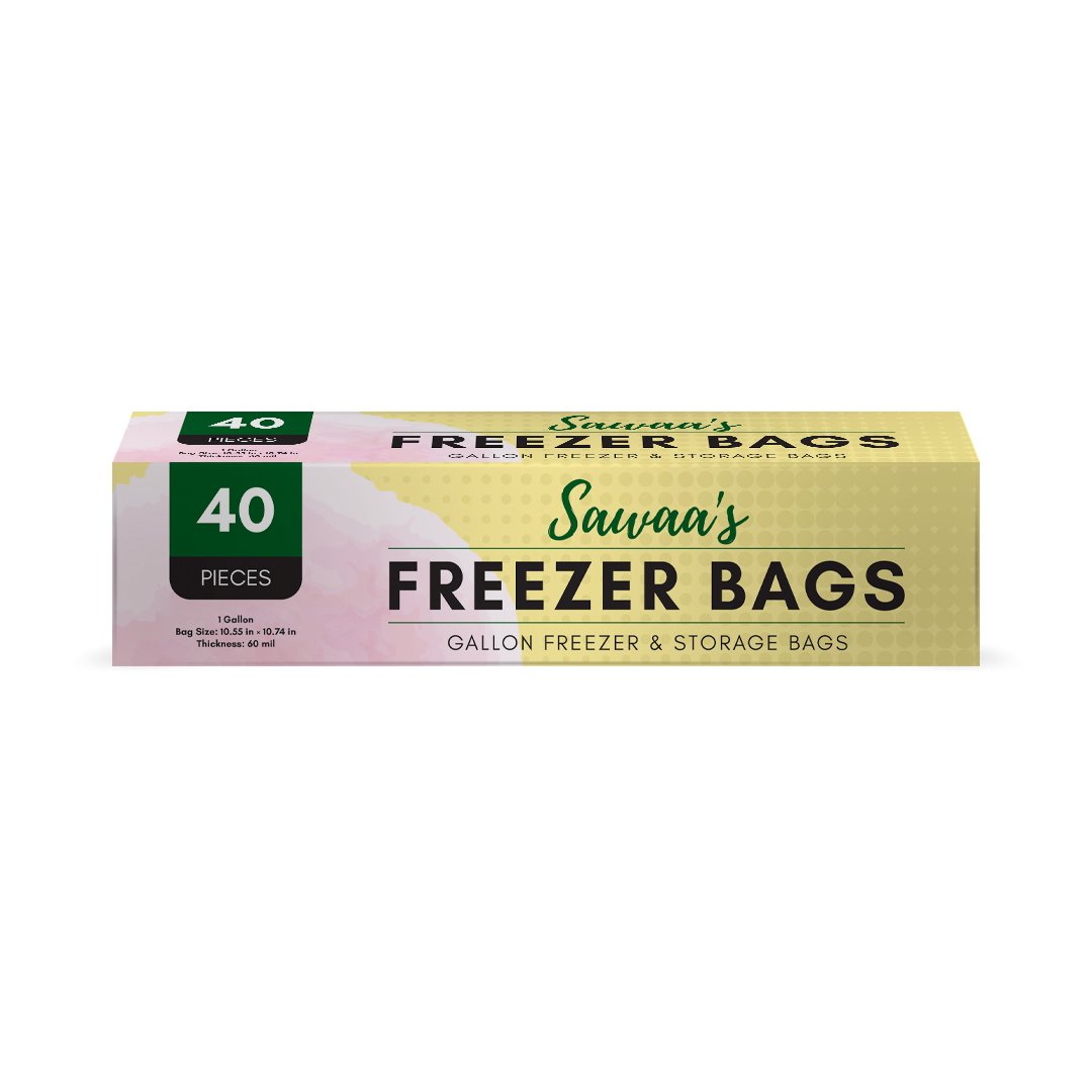 (2 Pack) Gallon Freezer Storage Bags